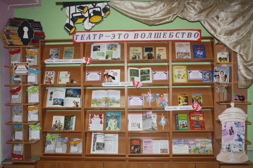 В читальном зале Детской библиотеки открылась книжно – иллюстративная выставка «Театр – это волшебство». 