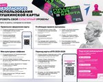 ЧЕК - ЛИСТ безопасного использования Пушкинской карты