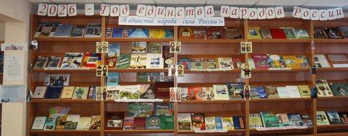 Книжная экспозиция  «В единстве народа – сила России!»